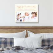 母の日の名前3フォトクリーム キャンバスプリント (インサイチュ (寝室))