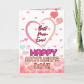 母の日の名言付きグリーティングカード サンキューカード (正面)