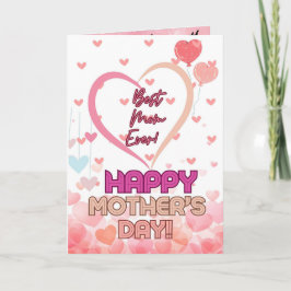 母の日の名言付きグリーティングカード サンキューカード