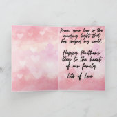 母の日の名言付きグリーティングカード サンキューカード (内部)