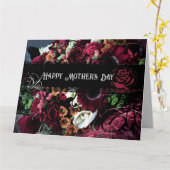 母の日の名言付き折りたたみグリーティングカード カード (黄色い花)