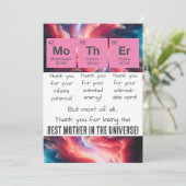 母の日の周期表 サンキューカード (スタンド正面)