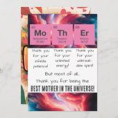 母の日の周期表 サンキューカード (正面/裏面)