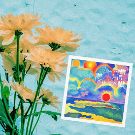 母の日の夕日 カード