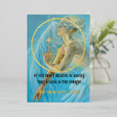 母の日の天使の願い 箔シーズンカード (立ち正面)