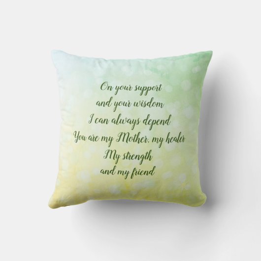 母の日の天恵 クッション (裏面)