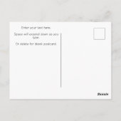 母の日の女性と子供 花園を歩く ポストカード (裏面)