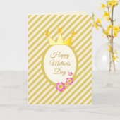 母の日の女王 カード (黄色い花)