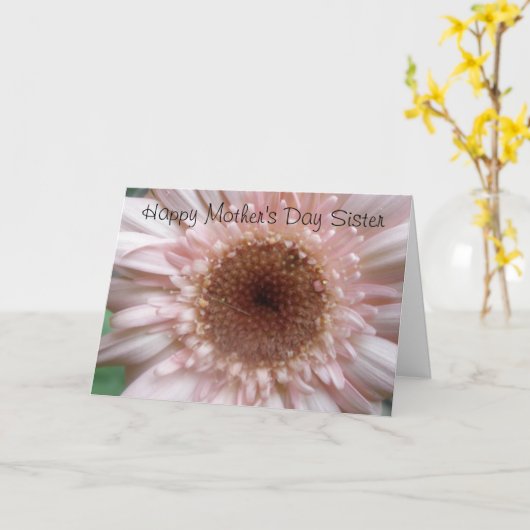 母の日の妹 カード (黄色い花)