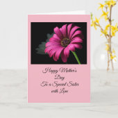 母の日の妹 カード (黄色い花)