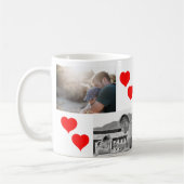 母の日の妻お最高の母さん2枚の写真 コーヒーマグカップ (左)