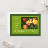 母の日の妻のカード カード (正面/裏面インサイチュ)