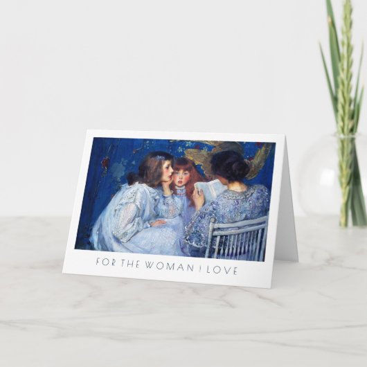 母の日の妻へのファインアート カード (正面)