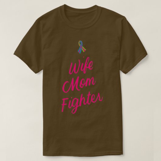 母の日の妻ママ戦闘機転移乳房カ Tシャツ (デザイン正面)