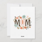 母の日の娘からの詩の母の日のカード シーズンカード (裏面)