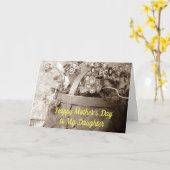 母の日の娘の愛とプライド カード (黄色い花)