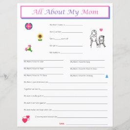 母の日の娘インタビュープリント