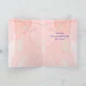 母の日の娘ブルーバードガーデンバードカード カード (内部)