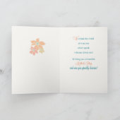 母の日の娘婿の母の花 カード (内部)