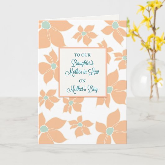 母の日の娘婿の母の花 カード (黄色い花)