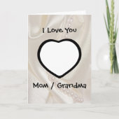 母の日の子のカードパーソナライズされた カード (正面)