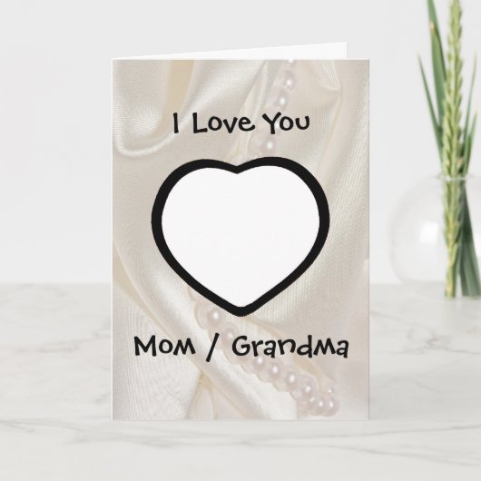 母の日の子のカードパーソナライズされた カード (正面)