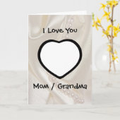 母の日の子のカードパーソナライズされた カード (黄色い花)