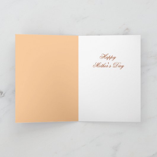 母の日の子猫バラ カード (内部)