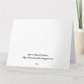 母の日の子猫 サンキューカード (裏面)