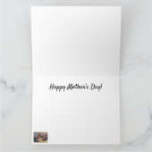 母の日の子猫 サンキューカード (内部)