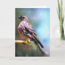 母の日の宇宙鳥 カード