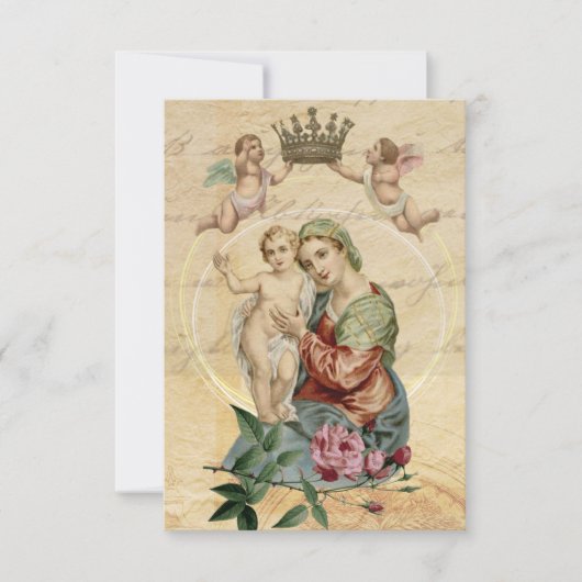 母の日の宗教祈りの言葉メアリーイエス (正面)