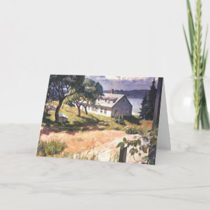 母の日の家はハート カード