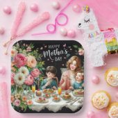 母の日の家族ブランチ ペーパープレート (パーティー)