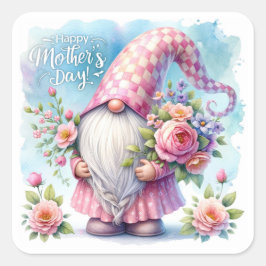 母の日の小人ラブ スクエアシール