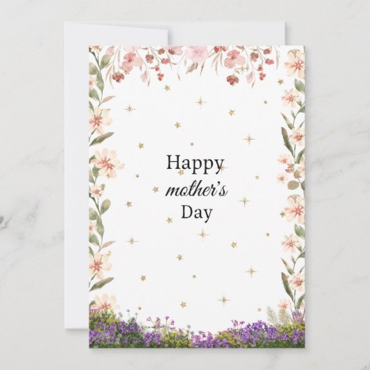 母の日の幸せなカード/ギフト シーズンカード (正面)