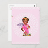 母の日の幸せなトランプ ポストカード (正面/裏面)