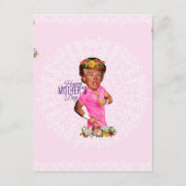 母の日の幸せなトランプ ポストカード (正面)