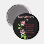 母の日の幸せな詩 マグネット (正面/裏面)