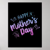 母の日の幸せな贈り物お母さんの日の贈り物 ポスター (正面)