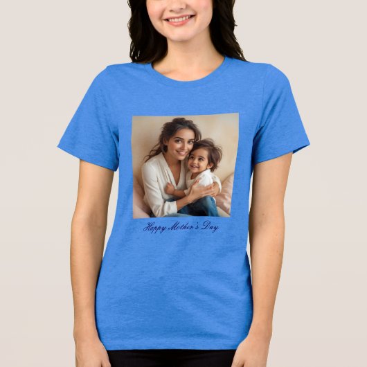 母の日の幸せ王室の トライブレンドＴシャツ (正面)