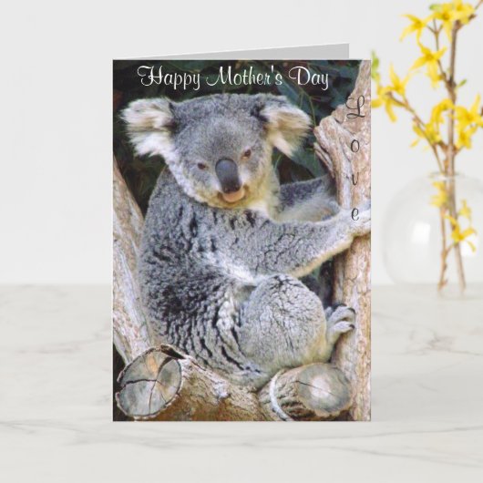 母の日の幸せ_ カード (黄色い花)