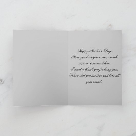 母の日の幸せ_ カード (内部)