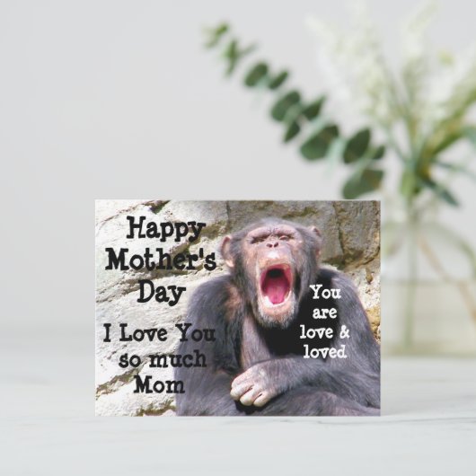 母の日の幸せ_ ポストカード (スタンド正面)