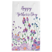 母の日の庭の花が白に スモールペーパーバッグ (正面)