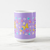母の日の引用文と水彩蝶 コーヒーマグカップ (中央)