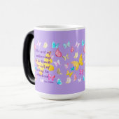 母の日の引用文と水彩蝶 モーフィングマグカップ (正面左)