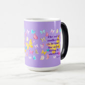 母の日の引用文と水彩蝶 モーフィングマグカップ (正面右)