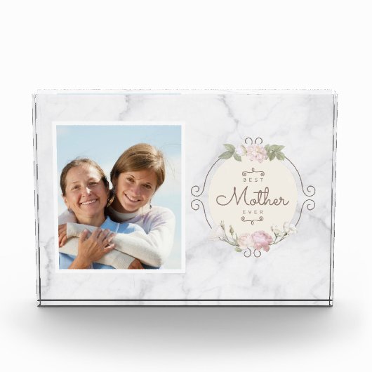 母の日の形見最高の母 フォトブロック (正面)
