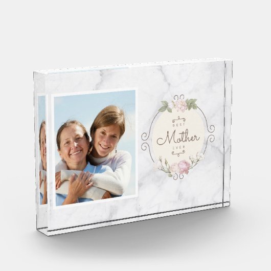 母の日の形見最高の母 フォトブロック (左)